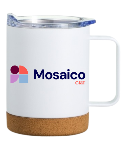 Caneca Térmica em inox Mosaico - CIANDT