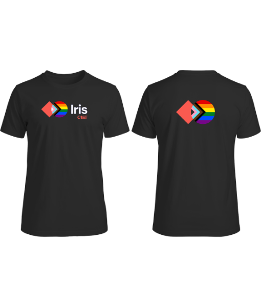 Camiseta Manga Curta Preta Iris - CIANDT