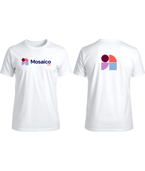 Camiseta Manga Curta Branca Mosaico - CIANDT