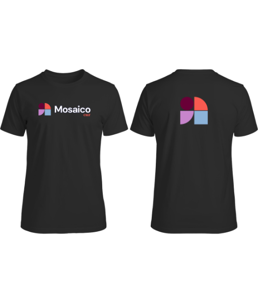 Camiseta Manga Curta Preta Mosaico - CIANDT