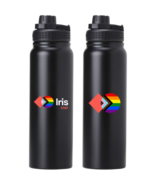 Garrafa Térmica Preta 850ml em inox Iris - CIANDT