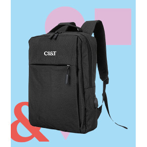 Mochila Preta de Nylon - CIANDT