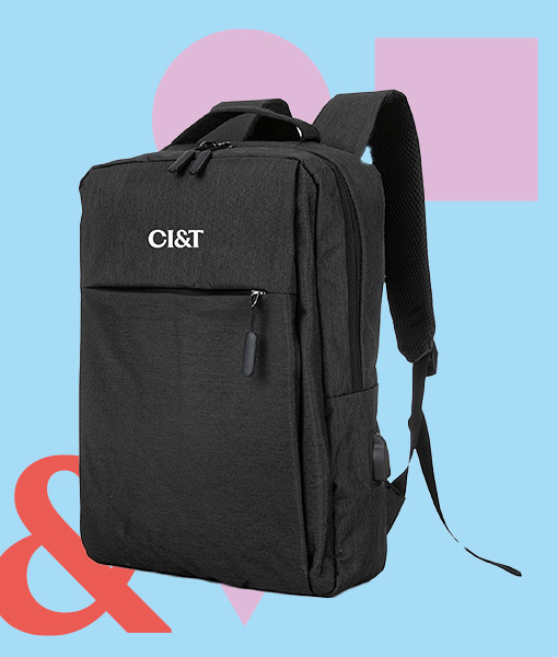 Mochila Preta de Nylon - CIANDT